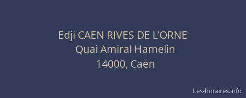 Edji CAEN RIVES DE L’ORNE