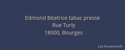 Edmond Béatrice tabac presse