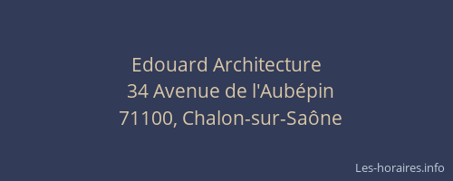 Edouard Architecture