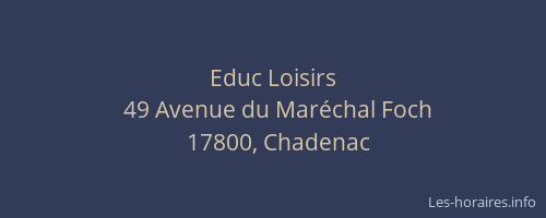Educ Loisirs