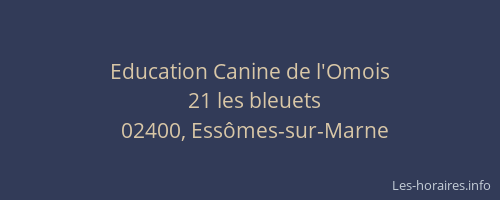 Education Canine de l'Omois