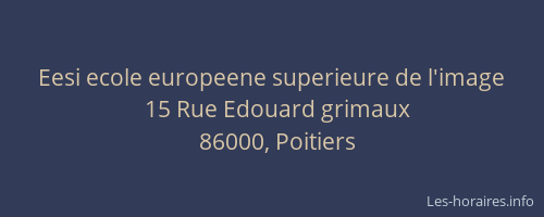 Eesi ecole europeene superieure de l'image