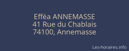 Efféa ANNEMASSE