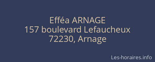 Efféa ARNAGE