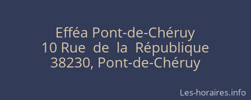 Efféa Pont-de-Chéruy