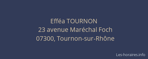 Efféa TOURNON