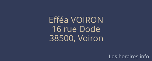 Efféa VOIRON