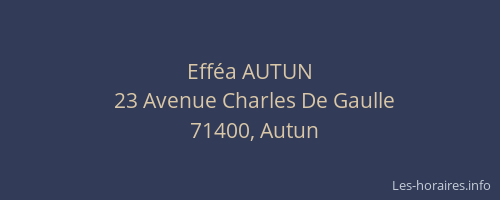 Eff&eacute;a AUTUN
