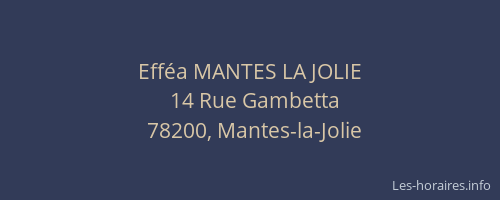 Efféa MANTES LA JOLIE
