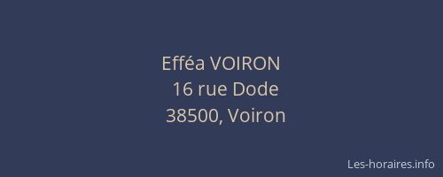 Efféa VOIRON
