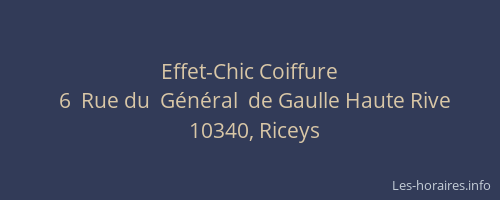 Effet-Chic Coiffure