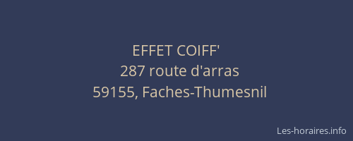 EFFET COIFF'