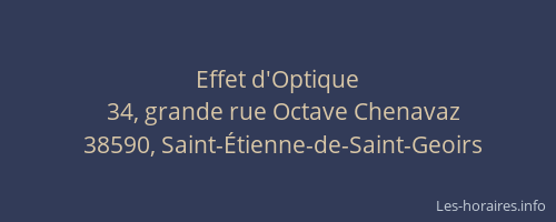 Effet d'Optique