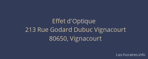 Effet d'Optique