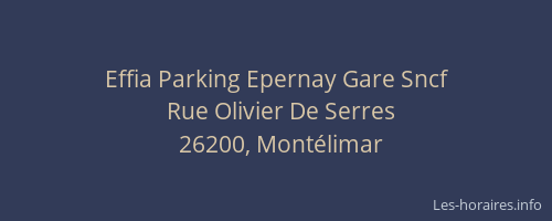Effia Parking Epernay Gare Sncf