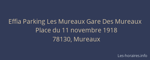 Effia Parking Les Mureaux Gare Des Mureaux