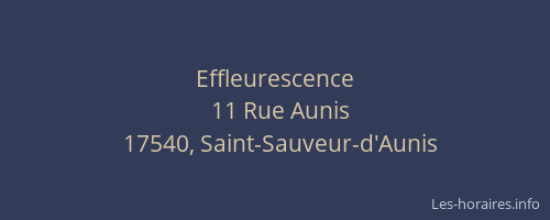 Effleurescence