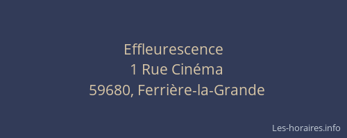 Effleurescence
