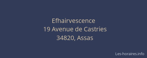 Efhairvescence