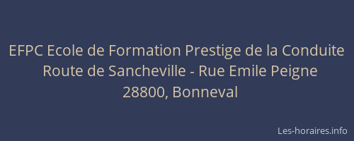 EFPC Ecole de Formation Prestige de la Conduite