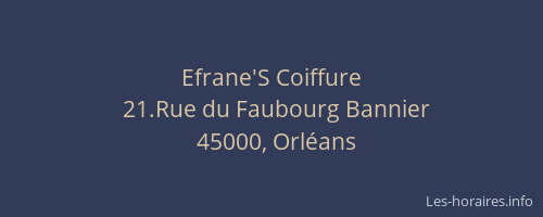 Efrane'S Coiffure