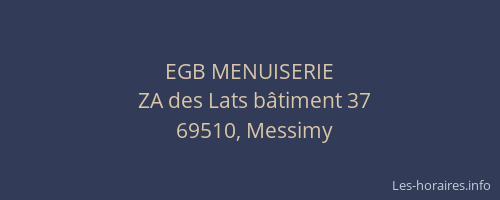 EGB MENUISERIE