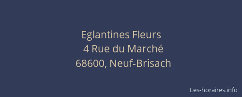 Eglantines Fleurs