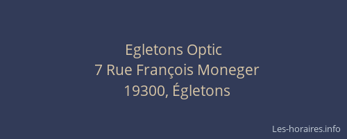Egletons Optic