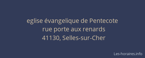 eglise &eacute;vangelique de Pentecote