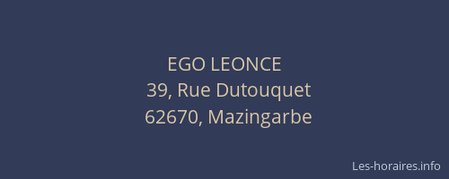 EGO LEONCE