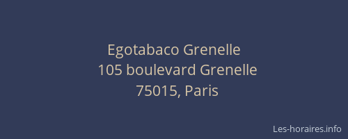 Egotabaco Grenelle