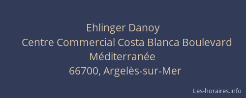 Ehlinger Danoy