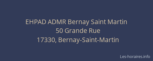 EHPAD ADMR Bernay Saint Martin