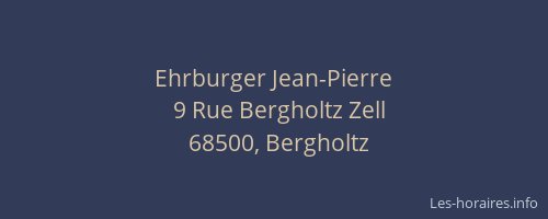 Ehrburger Jean-Pierre
