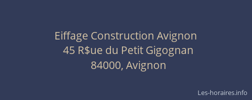 Eiffage Construction Avignon