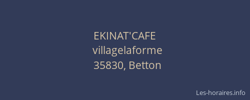 EKINAT'CAFE