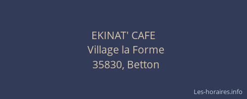 EKINAT' CAFE