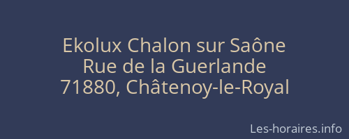 Ekolux Chalon sur Saône