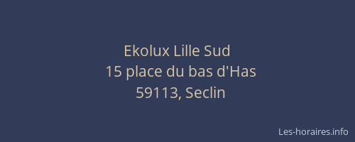 Ekolux Lille Sud