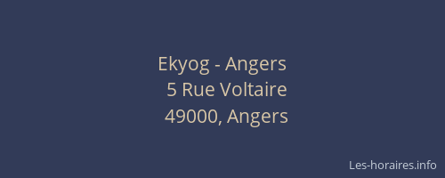 Ekyog - Angers
