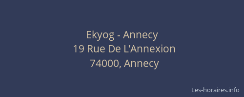 Ekyog - Annecy