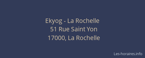 Ekyog - La Rochelle