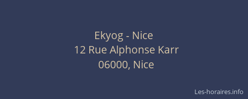 Ekyog - Nice