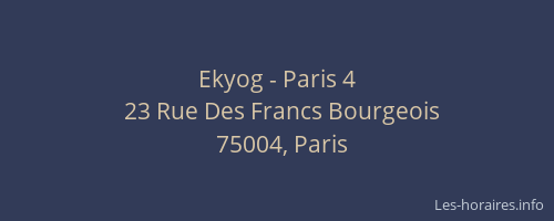 Ekyog - Paris 4