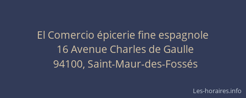 El Comercio &eacute;picerie fine espagnole