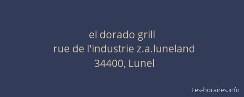 el dorado grill