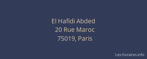 El Hafidi Abded