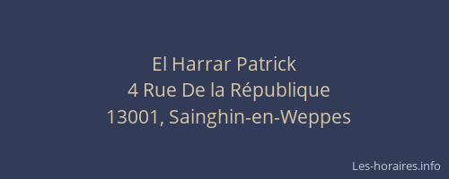 El Harrar Patrick