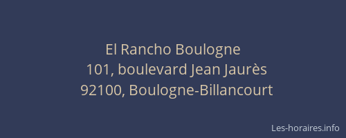 El Rancho Boulogne