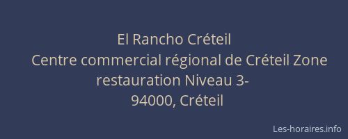 El Rancho Cr&eacute;teil